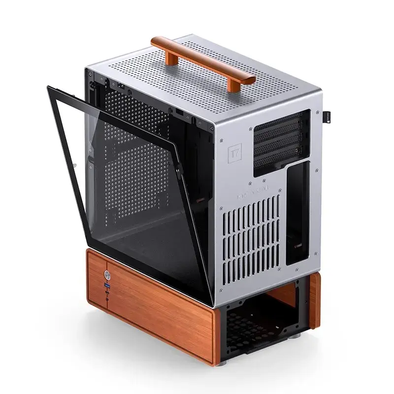 Obudowa PC Jonsbo T7 Midi Tower mATX Szkło Hartowane Srebrna
