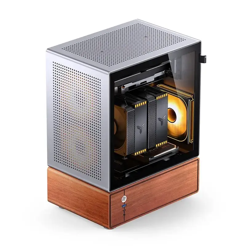Obudowa PC Jonsbo T7 Midi Tower mATX Szkło Hartowane Srebrna