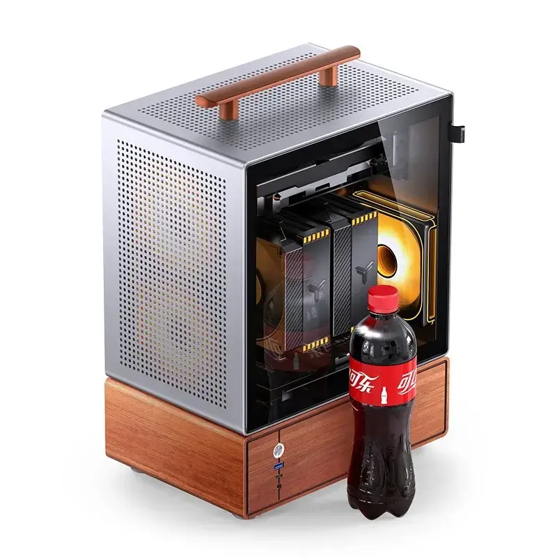 Obudowa PC Jonsbo T7 Midi Tower mATX Szkło Hartowane Srebrna