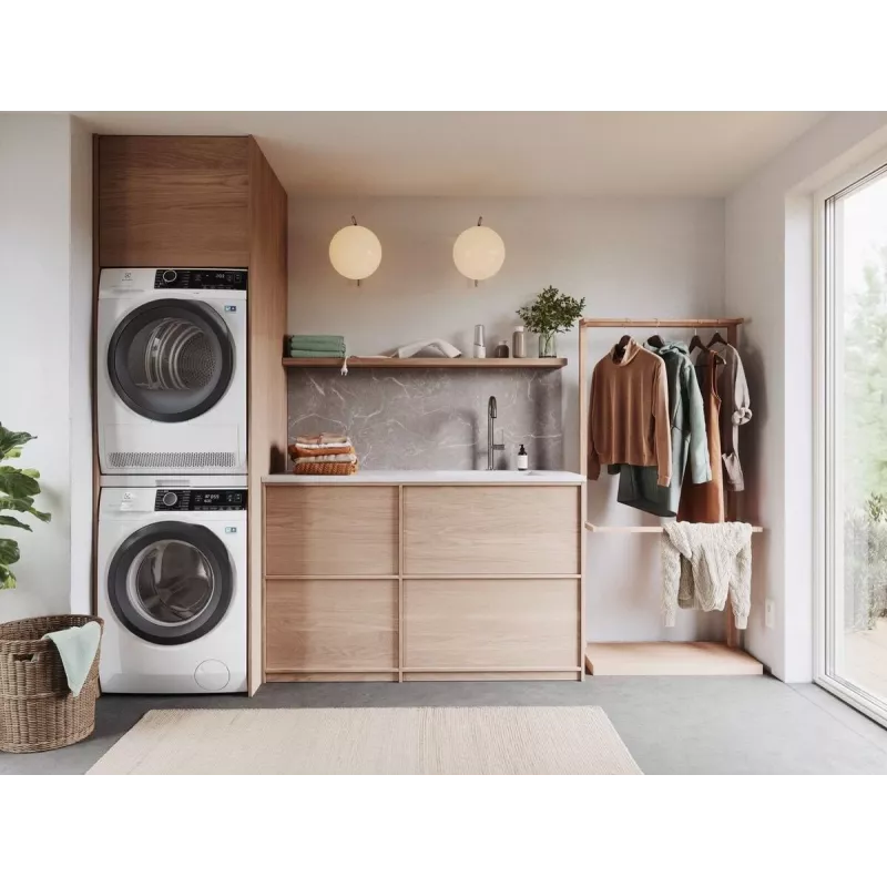 Zestaw do ustawiania w stos Electrolux E1WYHSK2 biały — zestaw do ustawiania w stos pralki i suszarki, 1 szt.