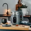 Czajnik elektryczny Adler AD 1305 G — 1,7 l, 2200 W, regulowany termostat, wyświetlacz LED, szary