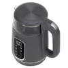 Czajnik elektryczny Adler AD 1305 G — 1,7 l, 2200 W, regulowany termostat, wyświetlacz LED, szary
