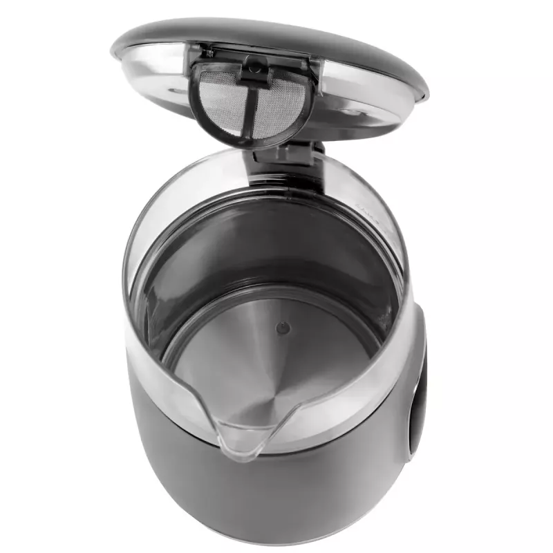 Czajnik elektryczny Adler AD 1305 G — 1,7 l, 2200 W, regulowany termostat, wyświetlacz LED, szary
