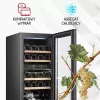 Termoelektryczna chłodziarka do wina Adler AD 8080, wolnostojąca, czarna, 24 butelki, 2 strefy, 60 l, sterowanie dotykowe