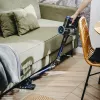 Odkurzacz bezprzewodowy Adler AD 7061 Allergy-friendly PRO — akumulator 22,2 V, czas pracy 30 min, bezworkowy pojemnik na kurz 0,8 l, filtracja EPA12/HEPA13, moc maks. 350 W, czarny