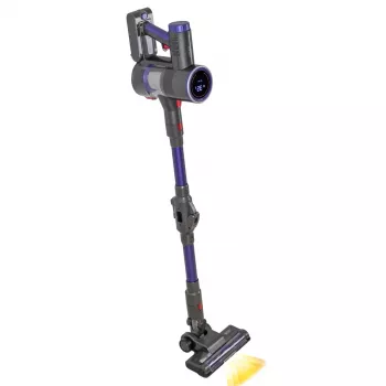 Odkurzacz bezprzewodowy Adler AD 7061 Allergy-friendly PRO — akumulator 22,2 V, czas pracy 30 min, bezworkowy pojemnik na kurz 0,8 l, filtracja EPA12/HEPA13, moc maks. 350 W, czarny