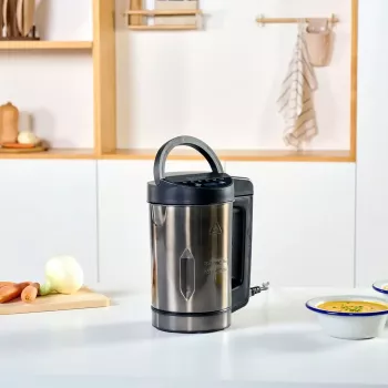 Elektryczny robot do zup Czarny & Decker BXSM1000E 1,6 L, 1040 W, stal nierdzewna, 6 programów, sterowanie dotykowe, blendowanie, blokada bezpieczeństwa
