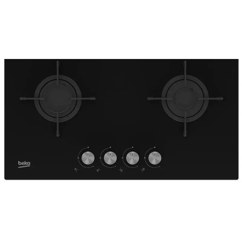 Beko HILG 64220 S płyta grzewcza Czarny Do zabudowy Gaz 4 strefa(y)
