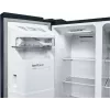 Lodówka side-by-side Bosch Serie 6 KAD93ABEP, 562 L całkowitej, chłodziarka 371 L, zamrażarka 191 L, NoFrost, kostkarka do lodu, czarna