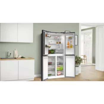 Bosch Serie 4 KMC85LBEA lodówko-zamrażarka, wolnostojąca, 547 l, czarna