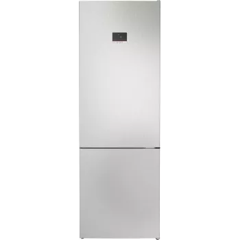 Wolnostojąca lodówko-zamrażarka Bosch Serie 4 KGN497LDF — 440 L pojemności całkowitej, 311 L chłodziarka + 129 L zamrażarka, NoFrost, wyświetlacz LED, stal nierdzewna