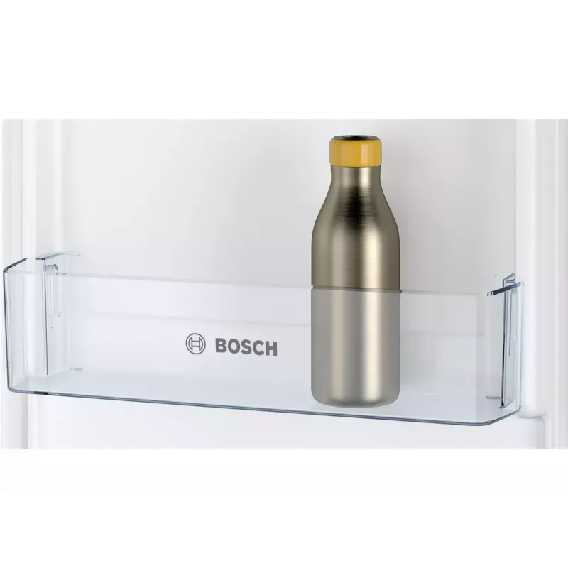 Chłodziarko-zamrażarka do zabudowy Bosch Serie 2 KIV86NSE0 — 267 l, zamrażalnik na dole, biała, 177,2×54,1×54,8 cm, klasa energetyczna E
