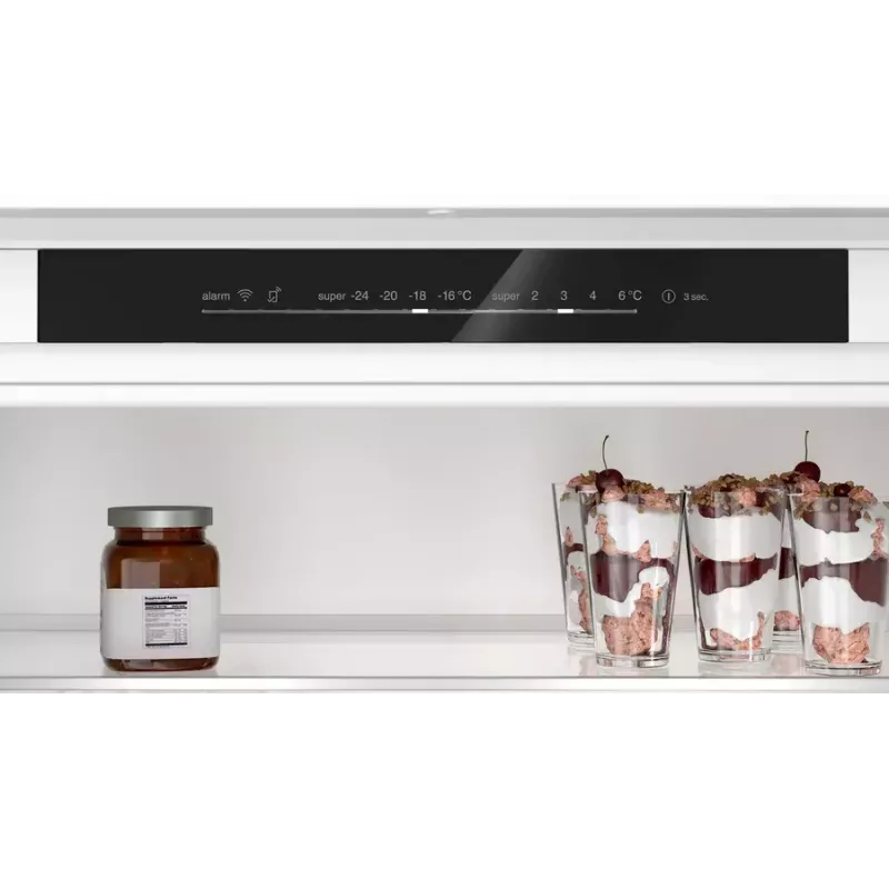 Zabudowana lodówko-zamrażarka Bosch Serie 4 KBN96VFE0, 383 L całkowita, lodówka 285 L / zamrażarka 98 L, dolny zamrażalnik, drzwi odwracalne, biały