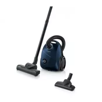 Odkurzacz cylindryczny Bosch Serie 2 BGBS2BU1T — 850 W, worek na kurz 3,5 L, promień działania 8 m, niebieski