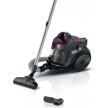 Odkurzacz cylindryczny Bosch BGC05AAA1 — 700 W, 1,5 l bezworkowy, HEPA 12, tuleja teleskopowa ze stali nierdzewnej, promień działania 9 m, szary