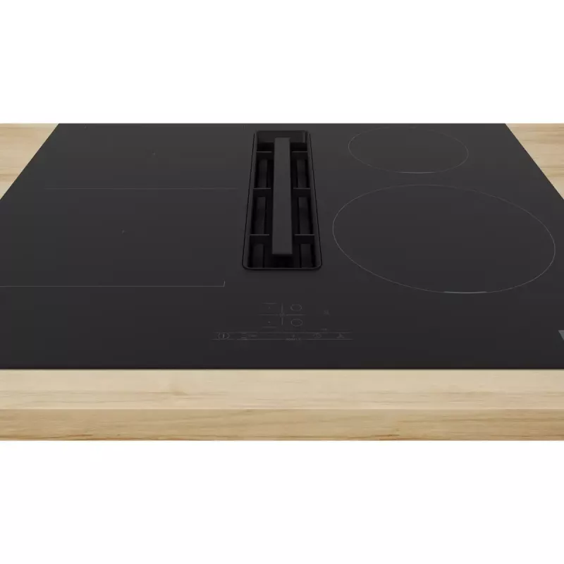 Płyta indukcyjna Bosch Serie 4 PVS611B16E, czarna, do zabudowy, 59,2 cm, 4 strefy, z okapem