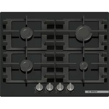 Bosch Serie 4 PNP6B6K40 płyta gazowa czarna do zabudowy 60 cm 4 strefy