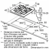 Bosch Serie 4 PNP6B6K40 płyta gazowa czarna do zabudowy 60 cm 4 strefy