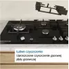 Wbudowana płyta gazowa Bosch PCH6A5I90 — 60 cm, stal nierdzewna, 4 strefy gazowe + 1 wok, Flame Select, żeliwne ruszty