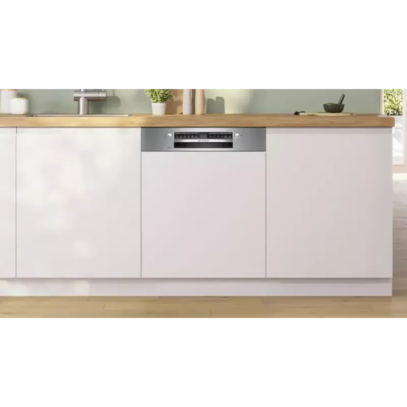 Zabudowana zmywarka Bosch SMI4EVS04E, pełnowymiarowa 60 cm, 13 kompletów, klasa energetyczna D, 6 programów, Wi‑Fi, 46 dB