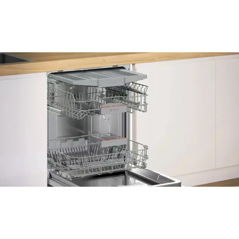 Zabudowana zmywarka Bosch SMI4EVS04E, pełnowymiarowa 60 cm, 13 kompletów, klasa energetyczna D, 6 programów, Wi‑Fi, 46 dB