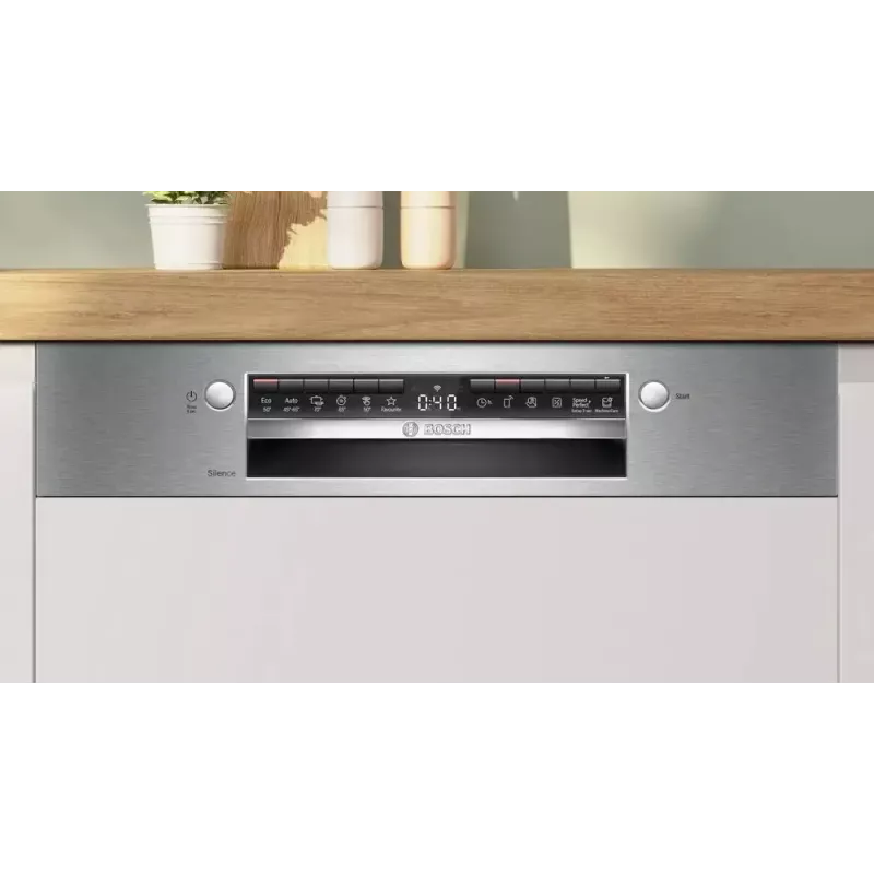 Zabudowana zmywarka Bosch SMI4EVS04E, pełnowymiarowa 60 cm, 13 kompletów, klasa energetyczna D, 6 programów, Wi‑Fi, 46 dB