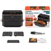 Cosori Dual Blaze Twinfry Chef Edition Podwójna 10 L Wolnostojąca 2800 W Frytkownica powietrzna Ciemnoszary, Różowe złoto
