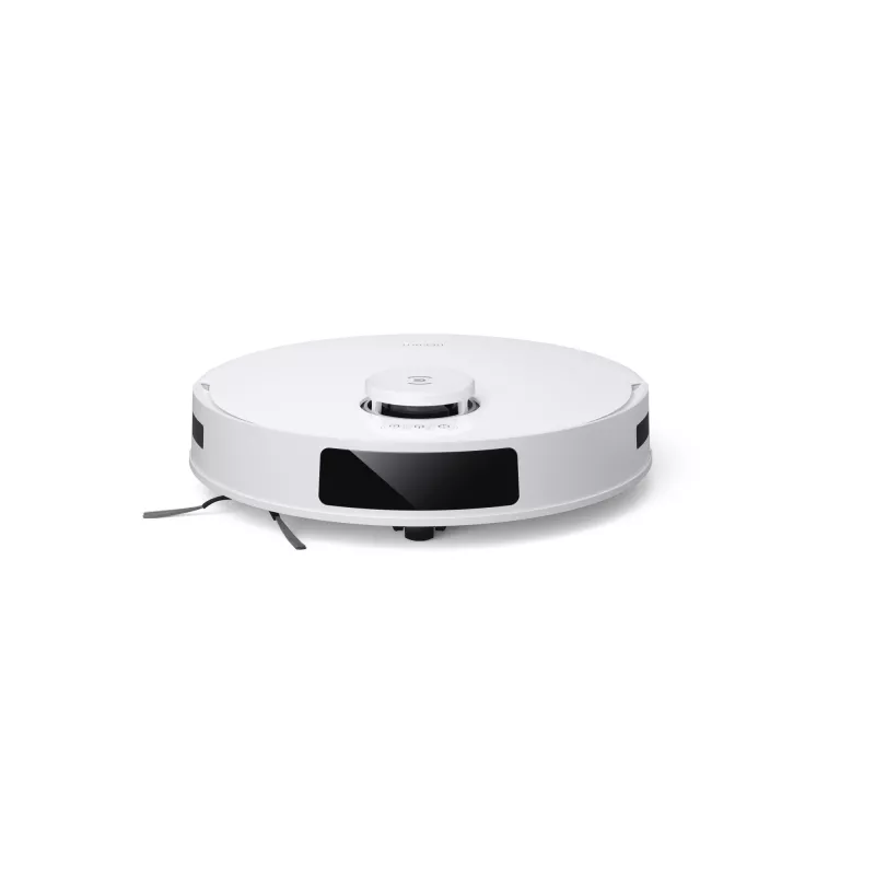 Robot odkurzacz Ecovacs Deebot N20 Plus — bezworkowy pojemnik na kurz 0,4 l, zbiornik na wodę 0,22 l, 5200 mAh, 300 min, wysokość 96 mm, biały