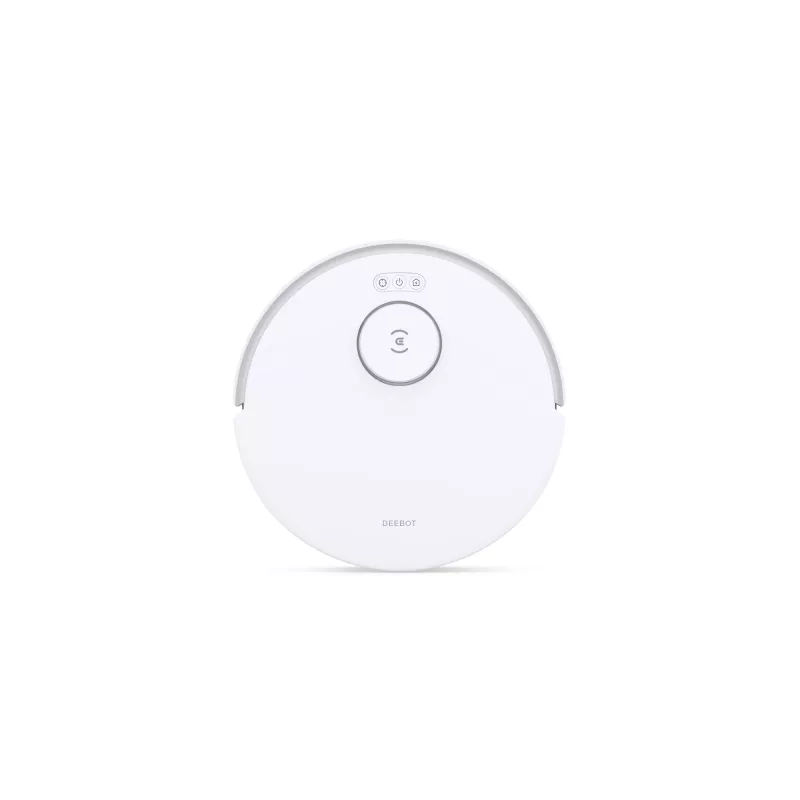 Robot odkurzacz Ecovacs Deebot N20 Plus — bezworkowy pojemnik na kurz 0,4 l, zbiornik na wodę 0,22 l, 5200 mAh, 300 min, wysokość 96 mm, biały