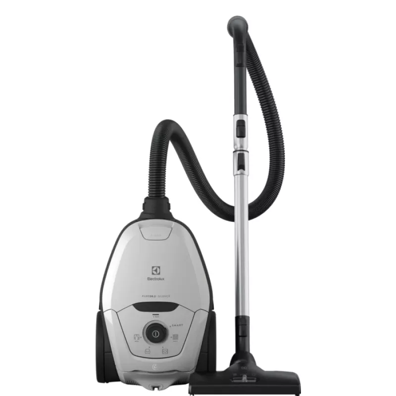 Odkurzacz cylindryczny Electrolux Pure D8 — worek na kurz 3,5 L, 600 W, teleskopowa rura, filtr higieniczny, promień działania 12 m