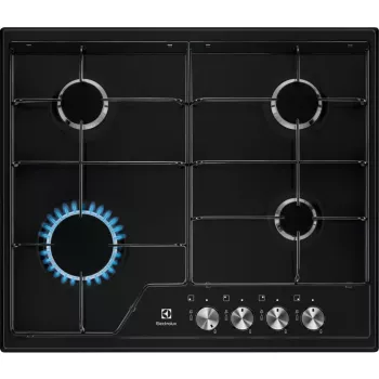 Electrolux EGS6424K, Czarny, Do zabudowy, 60 cm, Gazowa, 4 strefy