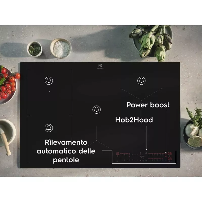 Electrolux Serie 700 EIS62453IZ Czarna płyta indukcyjna do zabudowy 60 cm, 4 pola grzewcze