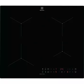 Electrolux LIL61434C Czarny Płyta indukcyjna do zabudowy 59 cm Strefowa płyta indukcyjna 4 strefy