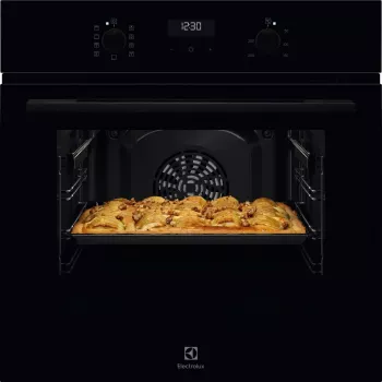 Piekarnik elektryczny do zabudowy Electrolux Serie 600 EOD5H70BZ, 65 L, 2750 W, czarny, sterowanie obrotowe, wyświetlacz LED