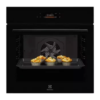 Piekarnik elektryczny do zabudowy Electrolux LOE8F38Z, 60 cm, 72 l, czyszczenie pirolityczne, termoobieg, grill, czarny