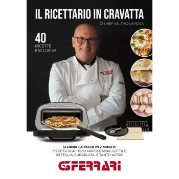 Nablatowy piec do pizzy elektryczny G3FERRARI G1018600 PRONTO PIZZA — 1700 W, kamienna powierzchnia do pieczenia, maks. 420°C, mieści pizzę o średnicy 32 cm