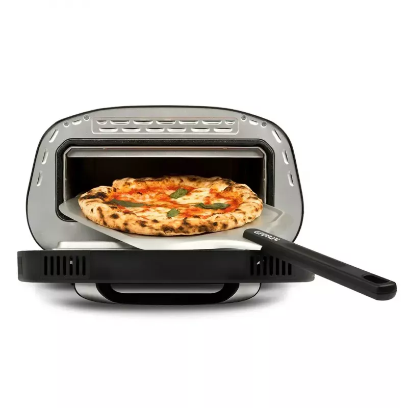 Nablatowy piec do pizzy elektryczny G3FERRARI G1018600 PRONTO PIZZA — 1700 W, kamienna powierzchnia do pieczenia, maks. 420°C, mieści pizzę o średnicy 32 cm