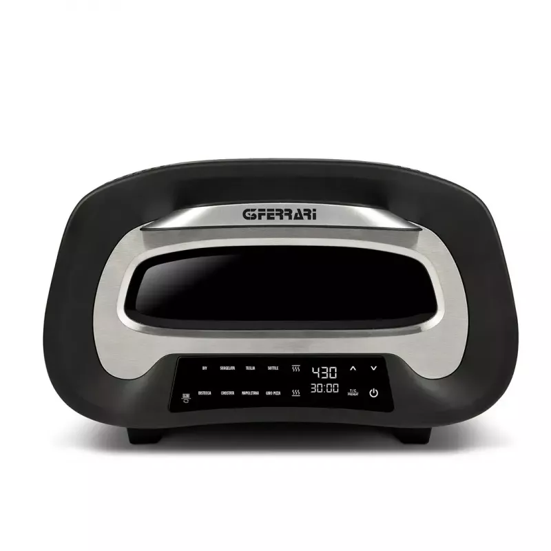 Nablatowy piec do pizzy elektryczny G3FERRARI G1018600 PRONTO PIZZA — 1700 W, kamienna powierzchnia do pieczenia, maks. 420°C, mieści pizzę o średnicy 32 cm