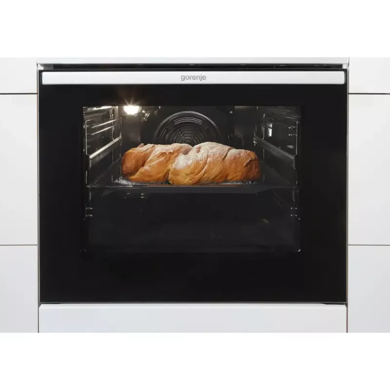 Kuchenka wolnostojąca Gorenje GECS5C70WA Płyta grzewcza elektryczna, 4 strefy, biała, piekarnik 70 l, pokrętła, wyświetlacz LED