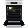 Kuchenka wolnostojąca Gorenje GECS5C70WA Płyta grzewcza elektryczna, 4 strefy, biała, piekarnik 70 l, pokrętła, wyświetlacz LED