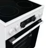 Kuchenka wolnostojąca Gorenje GECS5C70WA Płyta grzewcza elektryczna, 4 strefy, biała, piekarnik 70 l, pokrętła, wyświetlacz LED