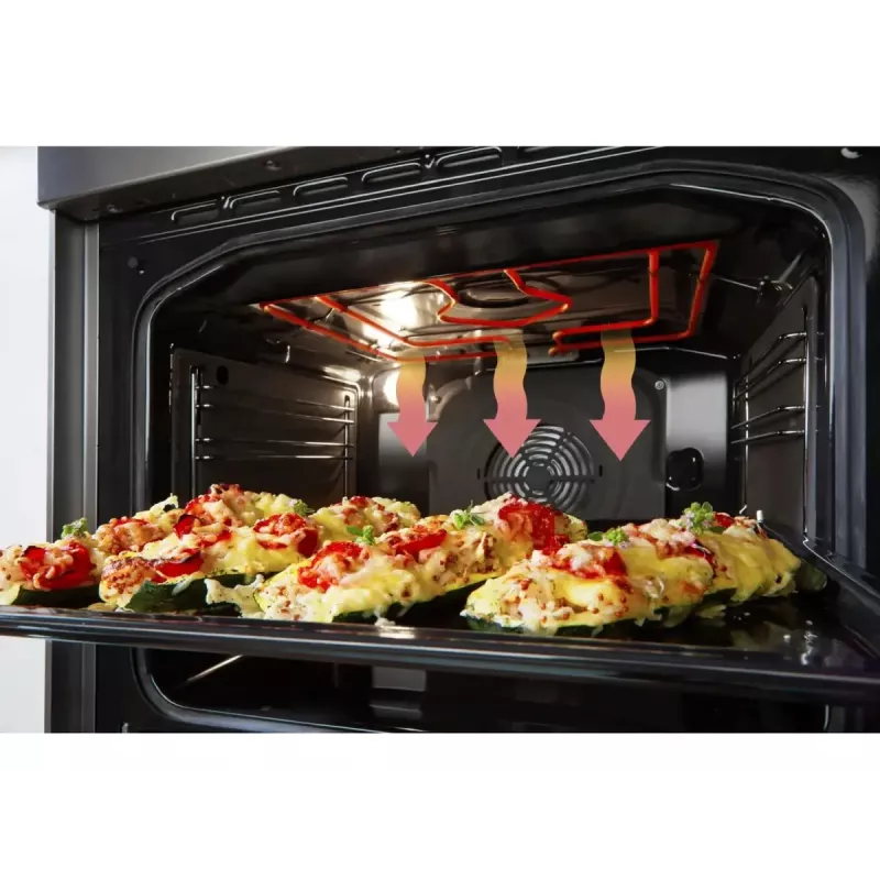 Kuchenka wolnostojąca Gorenje GECS5C70WA Płyta grzewcza elektryczna, 4 strefy, biała, piekarnik 70 l, pokrętła, wyświetlacz LED