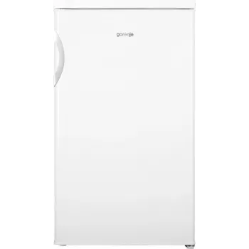 Wolnostojąca lodówka Gorenje R492PW — 133 L, biała, drzwi odwracalne, oświetlenie LED, sterowanie obrotowe