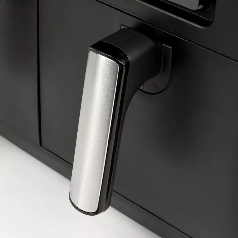 Frytkownica beztłuszczowa Girmi FG26, frytkownica na blat z podwójnym koszem, łącznie 9 l (5,5 l + 3,5 l), 2400 W, 10 programów, do 200 °C