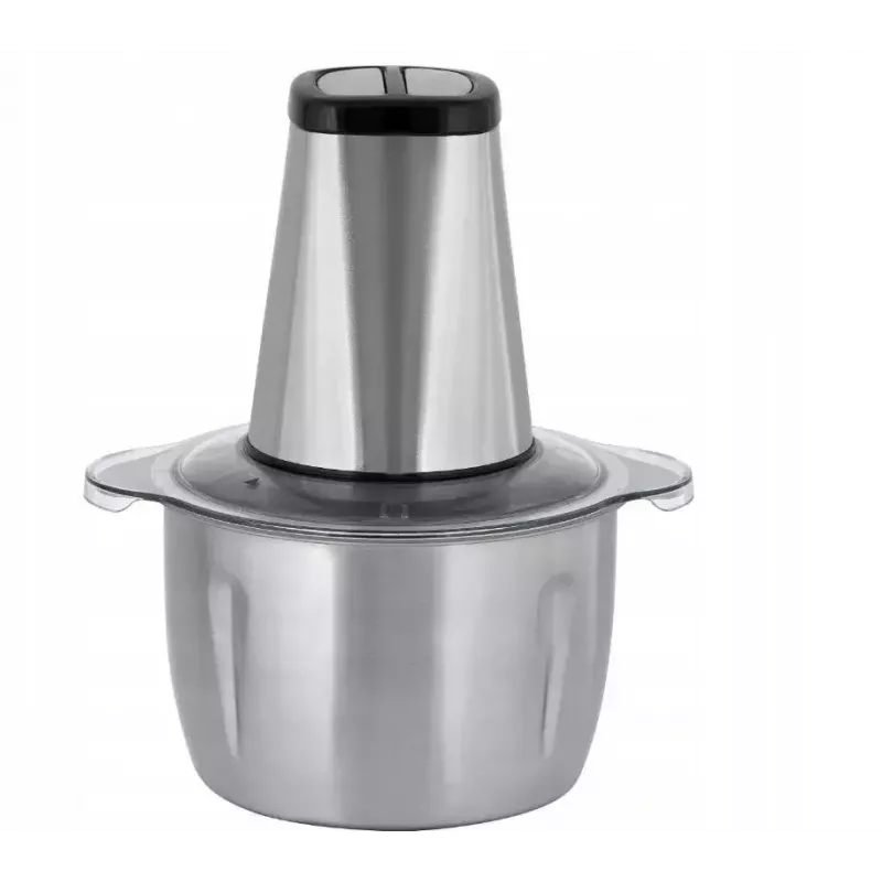 Siekacz elektryczny HEINRICH'S HMZ 8849 — 2 l, 500 W, kruszenie lodu, krajalnica do warzyw i owoców, szary