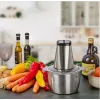 Siekacz elektryczny HEINRICH'S HMZ 8849 — 2 l, 500 W, kruszenie lodu, krajalnica do warzyw i owoców, szary