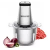 Siekacz elektryczny HEINRICH'S HMZ 8849 — 2 l, 500 W, kruszenie lodu, krajalnica do warzyw i owoców, szary
