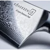 Nóż uniwersalny KOHERSEN Elegance z hebanowego drewna, ostrze damasceńskie 12,7 cm, całkowita długość 243 mm, waga 127 g