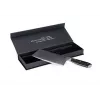 Tasak KOHERSEN Elegance Ebony Wood ze stali damasceńskiej 16,5 cm, 60 HRC, rękojeść 13 cm, 335 g