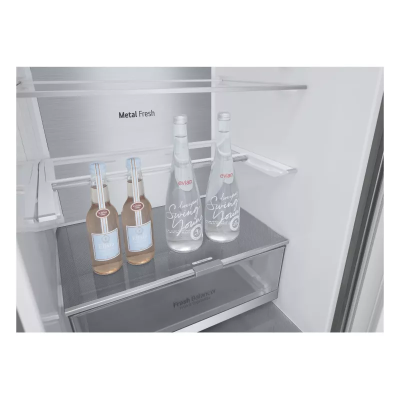 LG GBV7280DPY.APYQEUR lodówko-zamrażarka wolnostojąca 387 l srebrna